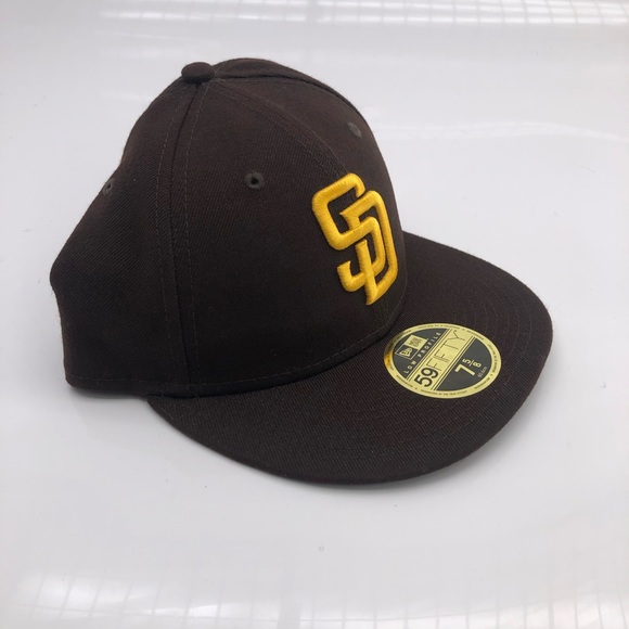 Low Profile San Diego Padres Authentic New Era 7 5/8 Fitted Hat On Field - Picture 6 of 7